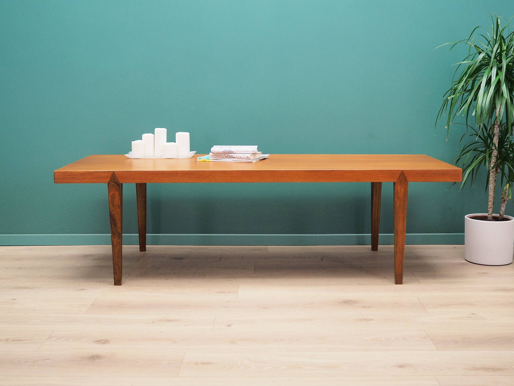 Teak coffee table, Danish design, 1970s, manufacturer: Severin Hansen