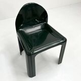 Paire de Chaises Verte Foncée Modèle 4854 Chair par Gae Aulenti pour Kartell, 1970