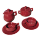 Art Deco Red Tea/Coffee Set