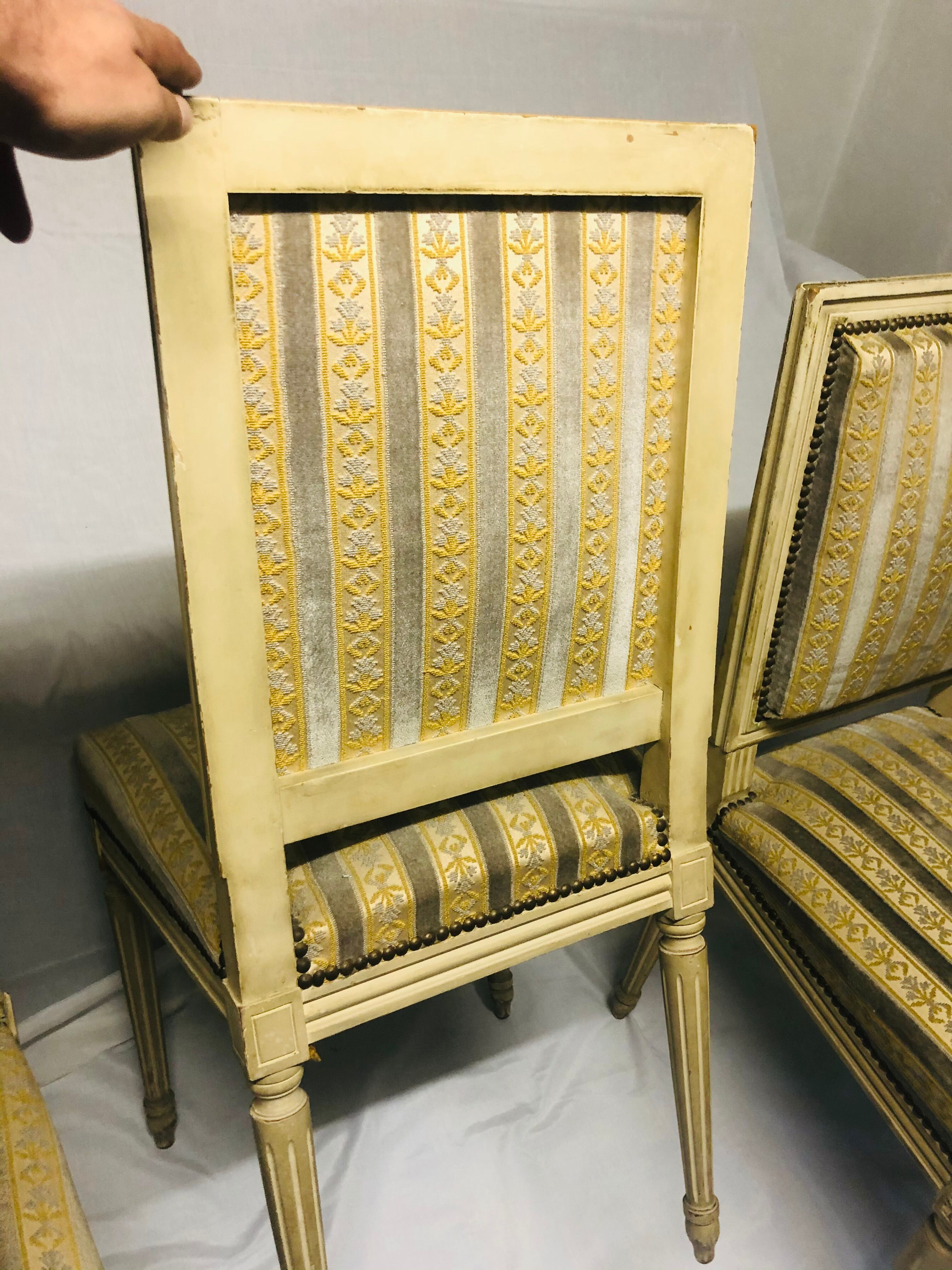 Suite of 4 Louis XVI-style chairs