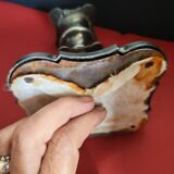 Silver candle holder