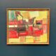 Swedish on Panel – “Abstract Composition” by Max Ulvig (1958)