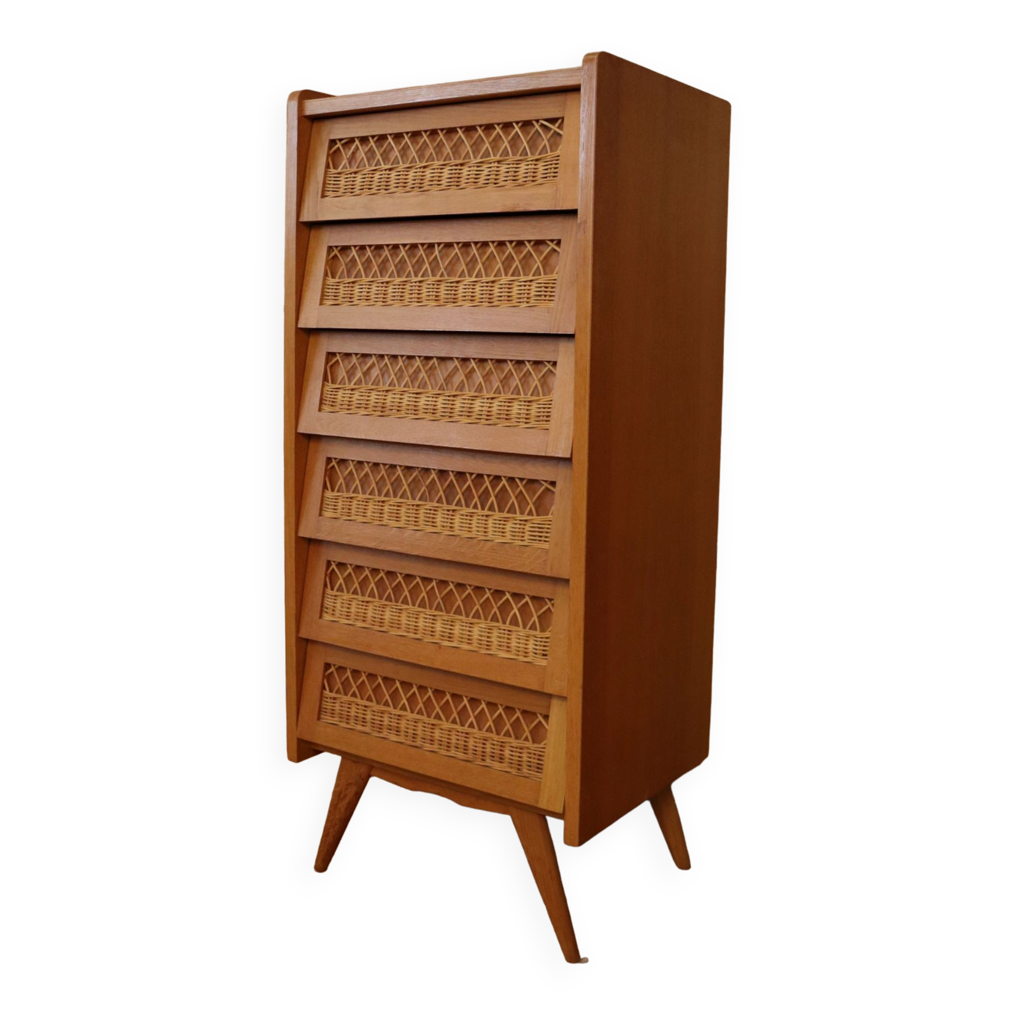 Rattan dresser