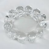 Glass candle holder, Danish design, 1970s, made in