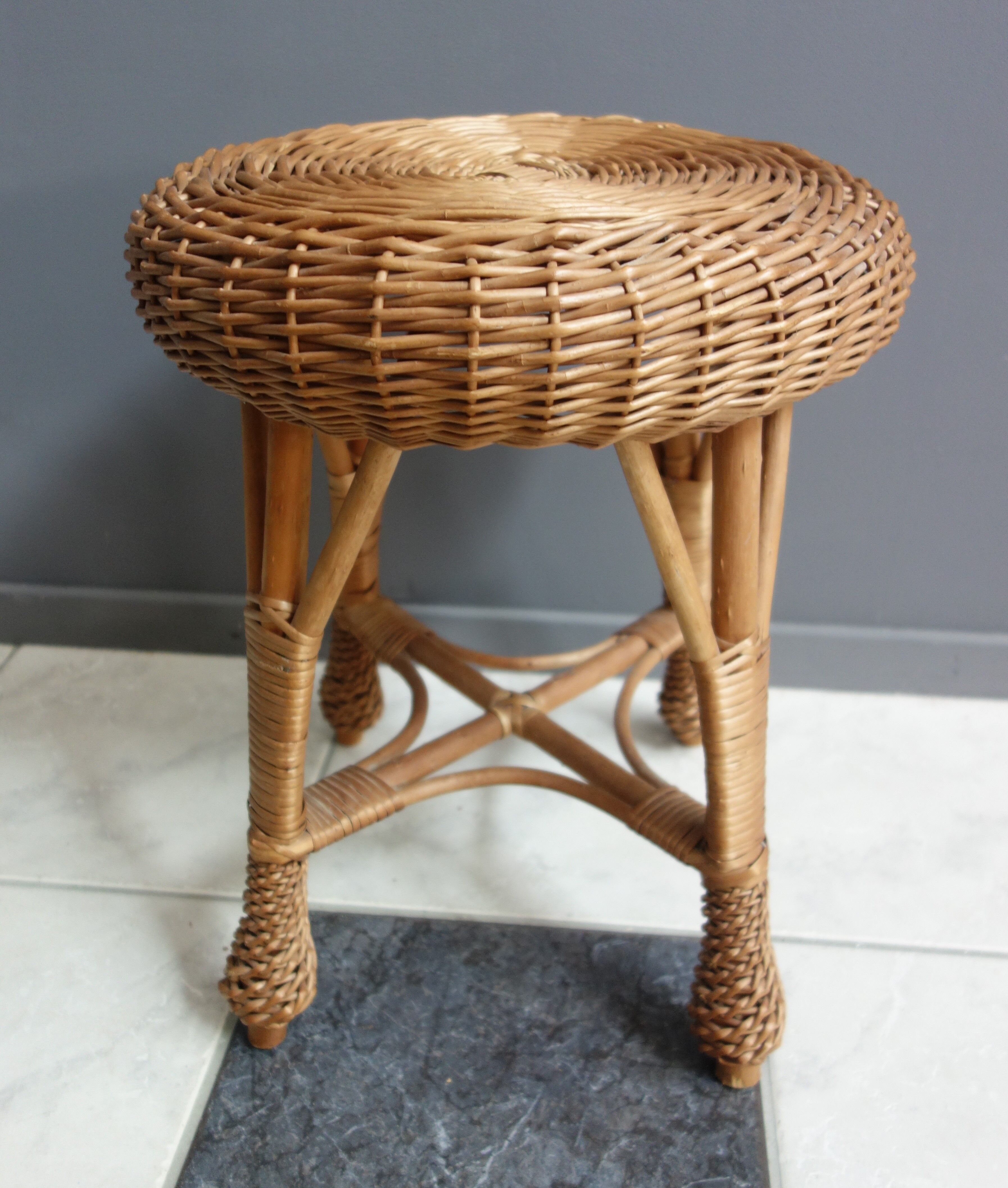 Rattan stool