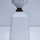 Art deco opaline porcelain lamp