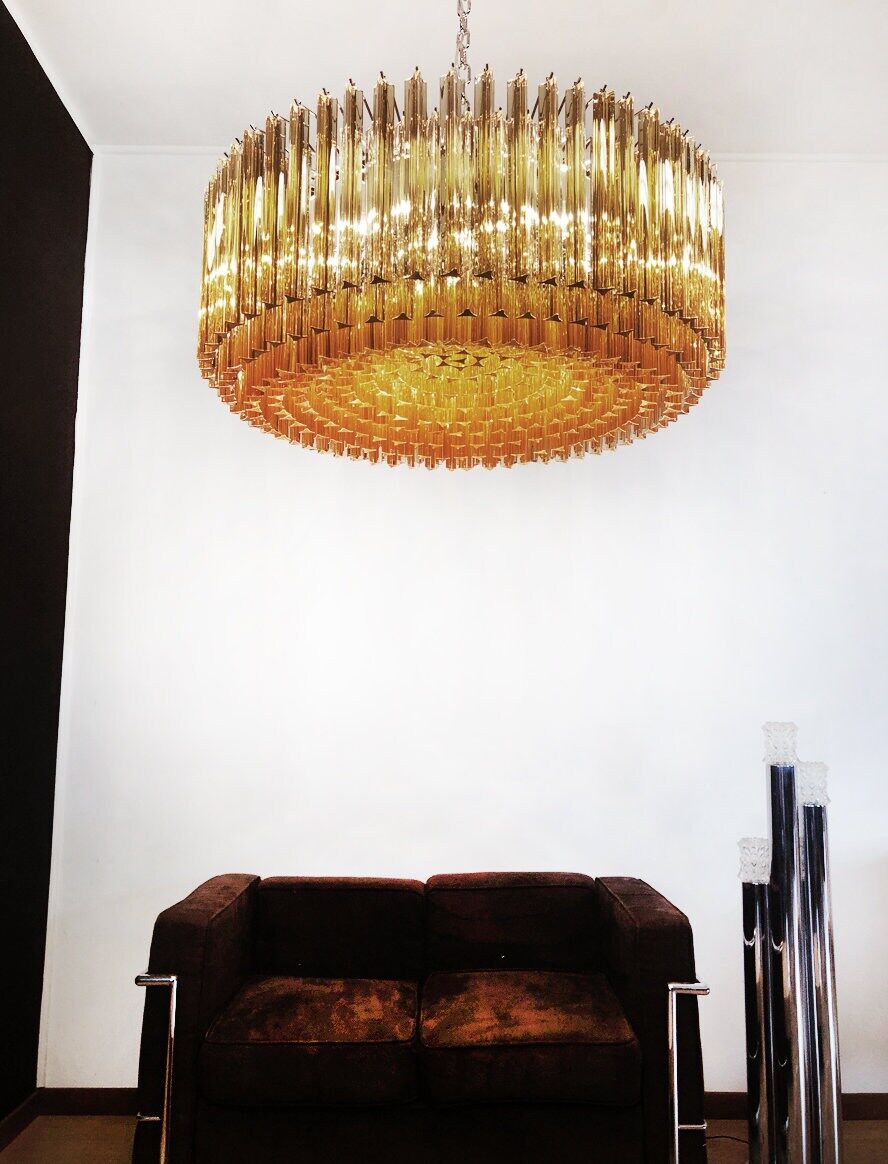 Vintage 70s chandelier in Murano glass, Italy