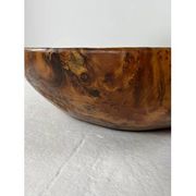 Grand plat en racine de thuya, Maroc, années 80, Ø70 cm