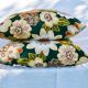 Paire de coussins vintage fleuri