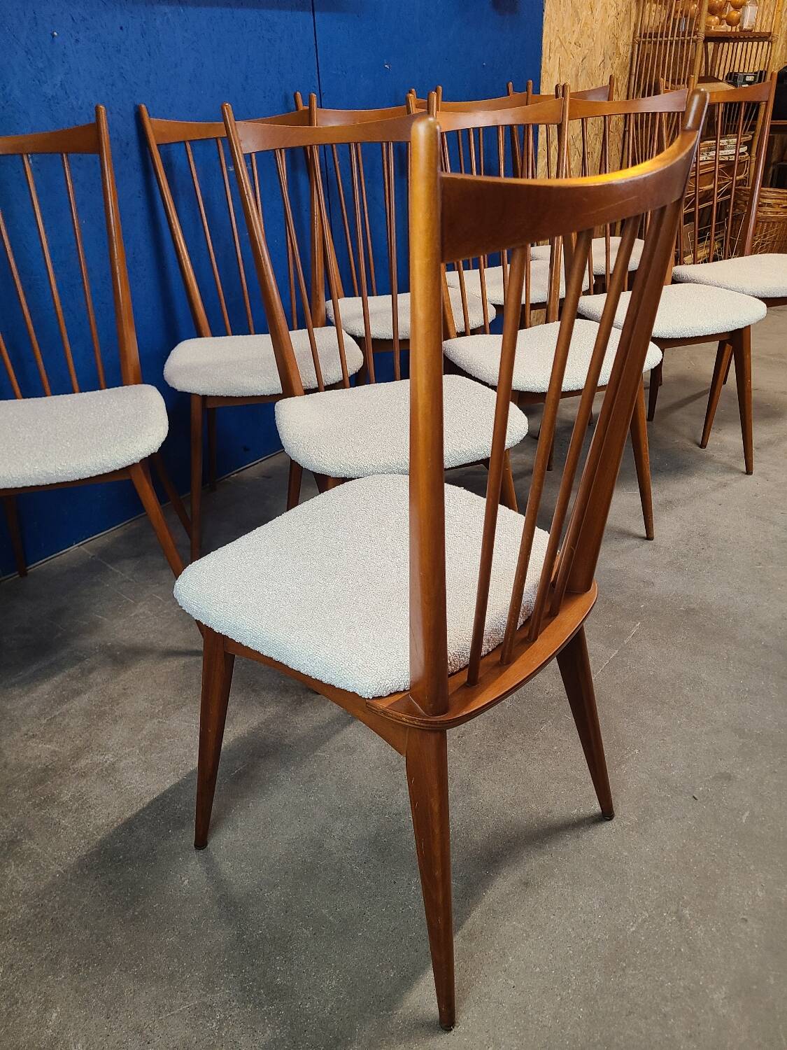 Chaises années 60 scandinave rénovées