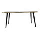 Vintage Coffee Table Floral Glass Top Tapered Legs