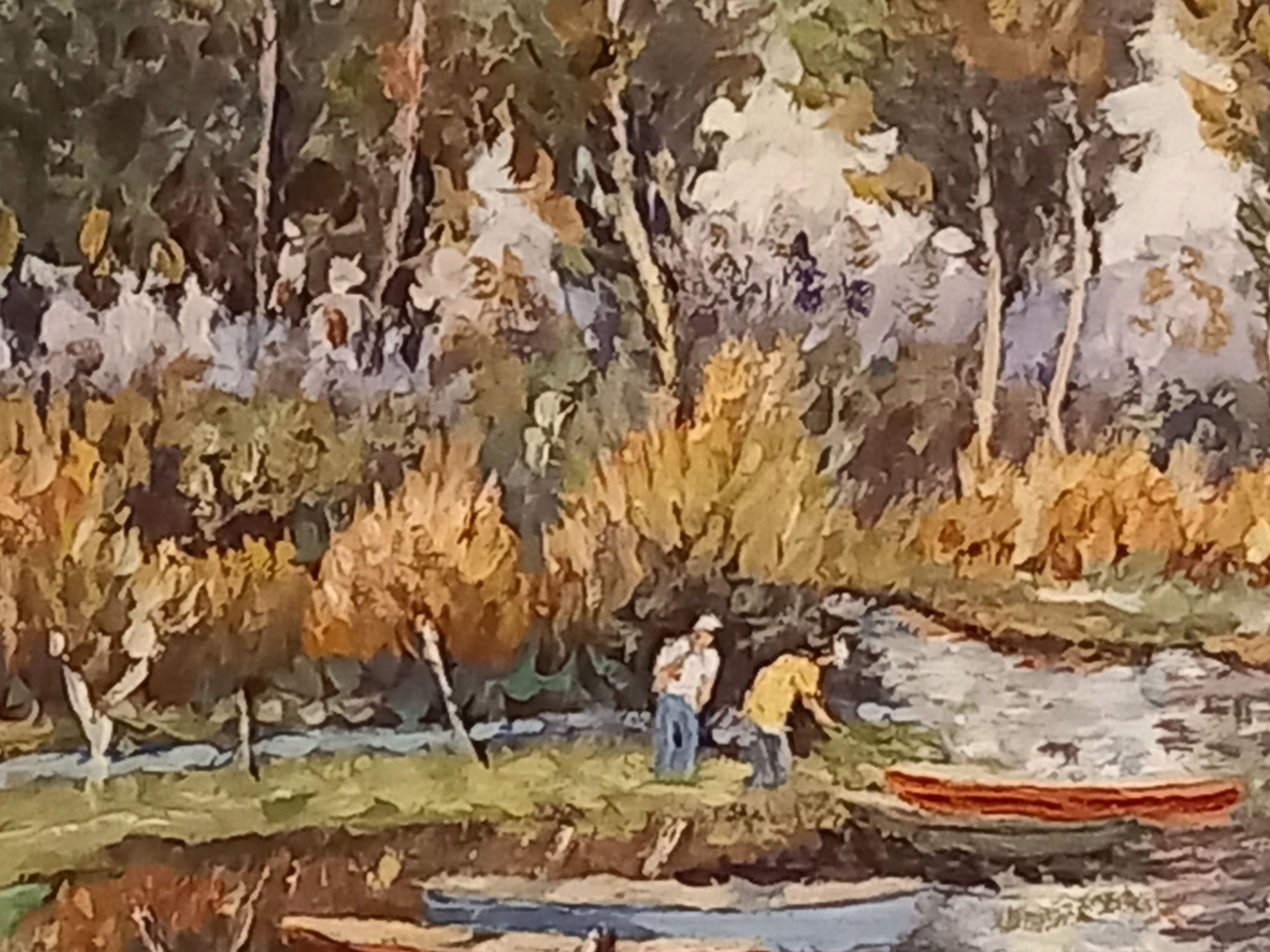 Oil on canvas signed-landscape