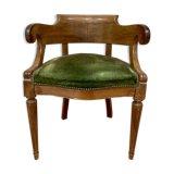 Velvet seated convertible-style chair