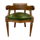 Velvet seated convertible-style chair