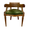 Velvet seated convertible-style chair