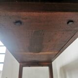 Workbench, brutalist console, solid wood