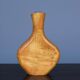 Maple Wood and Glass Sculptural Vase, 1980