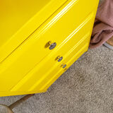 Chiffonnier vintage jaune