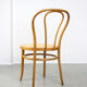 Vintage wide bentwood and cane chairs, set of 2