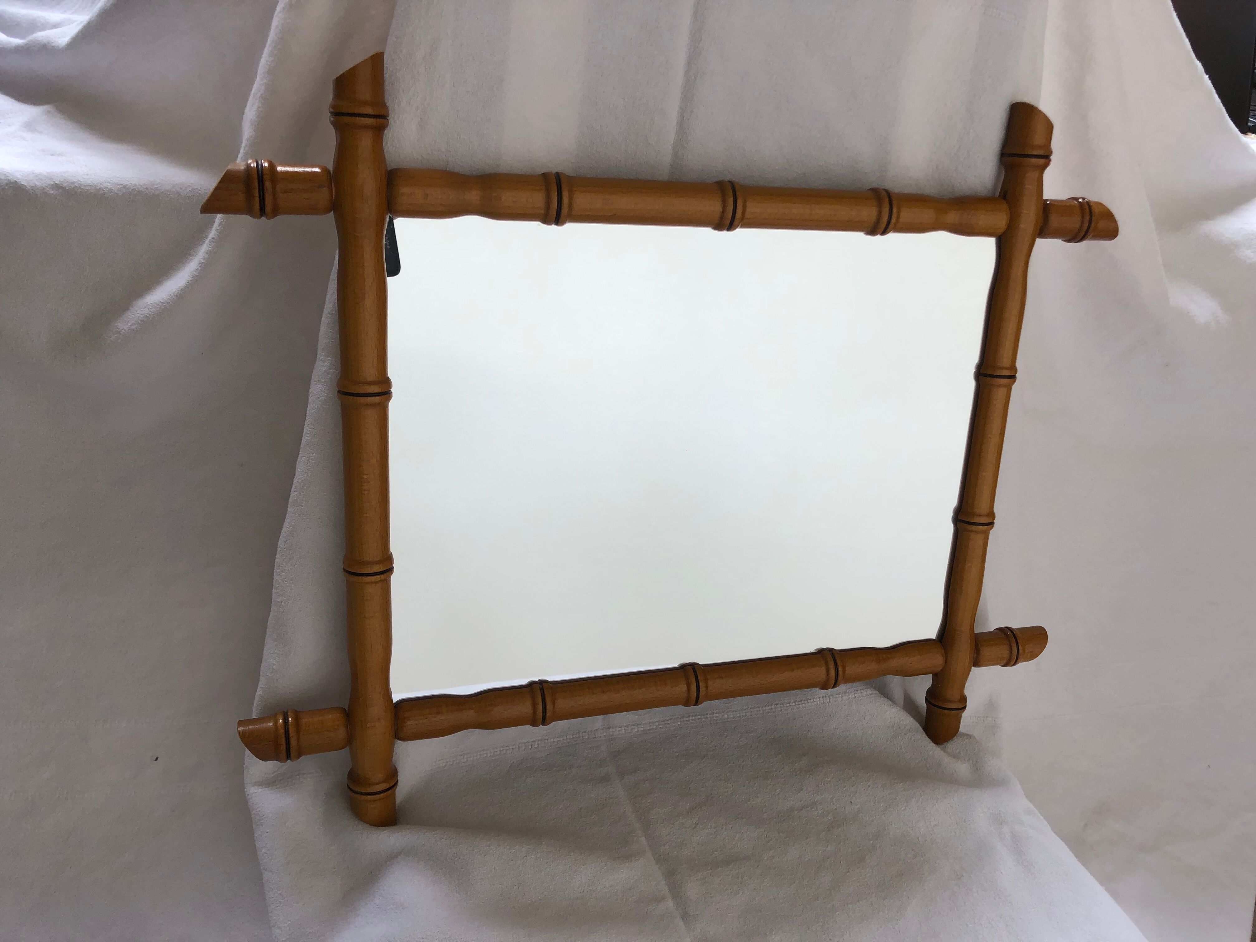 Vintage mirror bamboo way