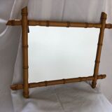 Miroir vintage façon bambou