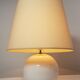 white ceramic ball lamp XXth century