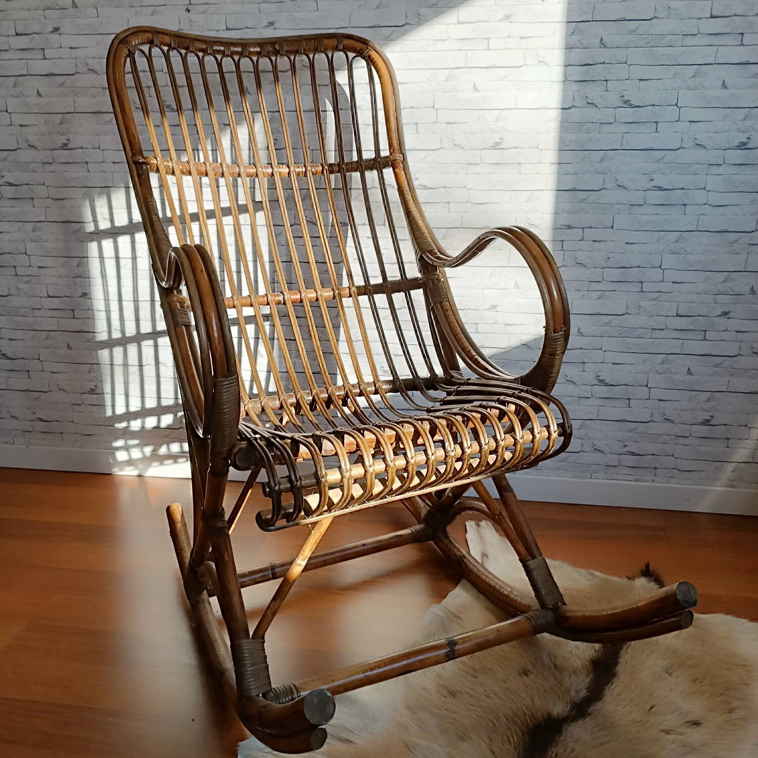 Rattan rocking chair