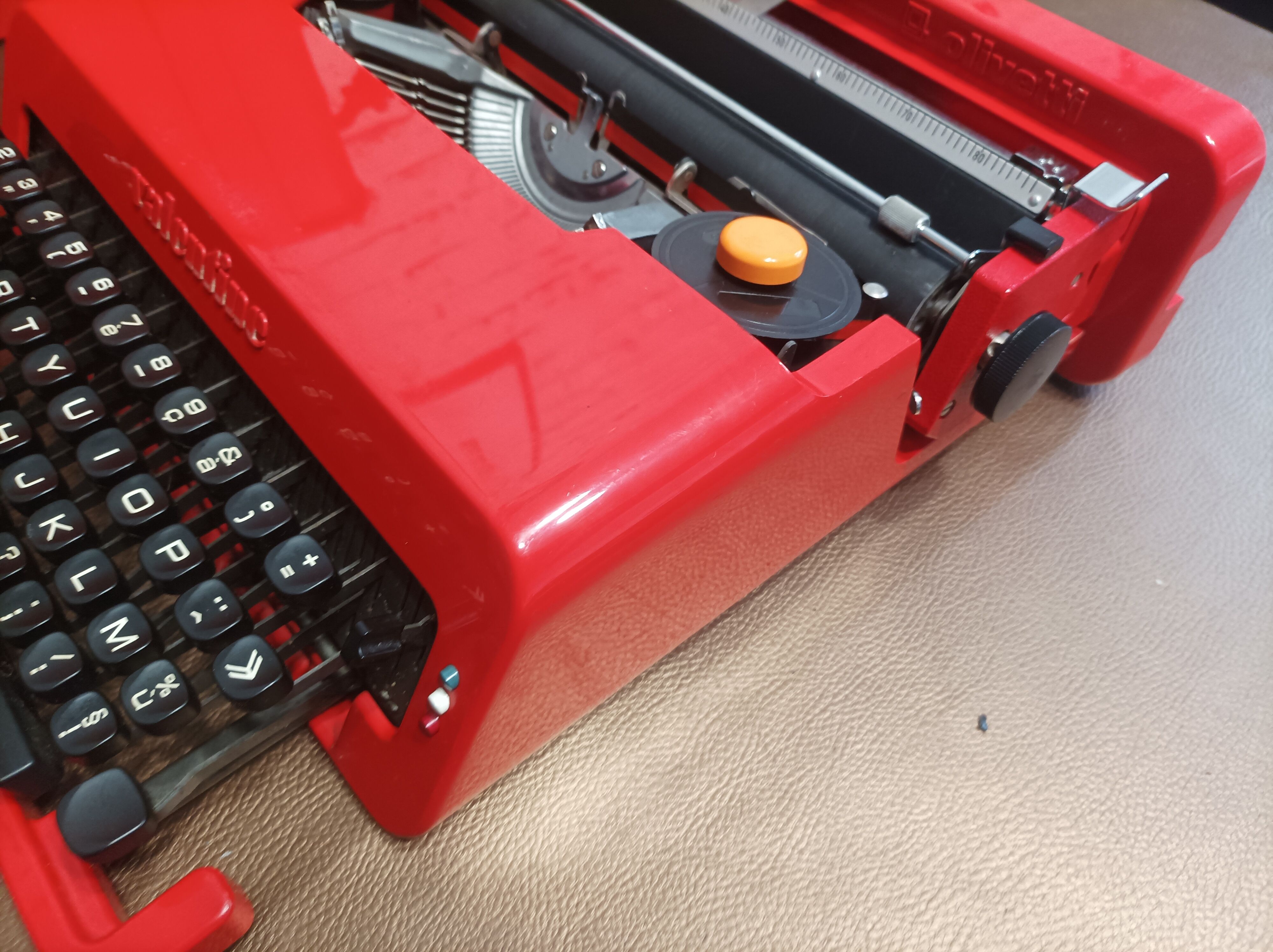 Valentine model typewriter by Ettore Sottsass for Olivetti