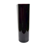 1980s Minimalist, Large Hyalite Glass Vase Borske Sklo, Czechoslovakia