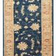 Afghan Chobi Ziegler hand-knotted rug: 200 x 75 cm - Made of wool