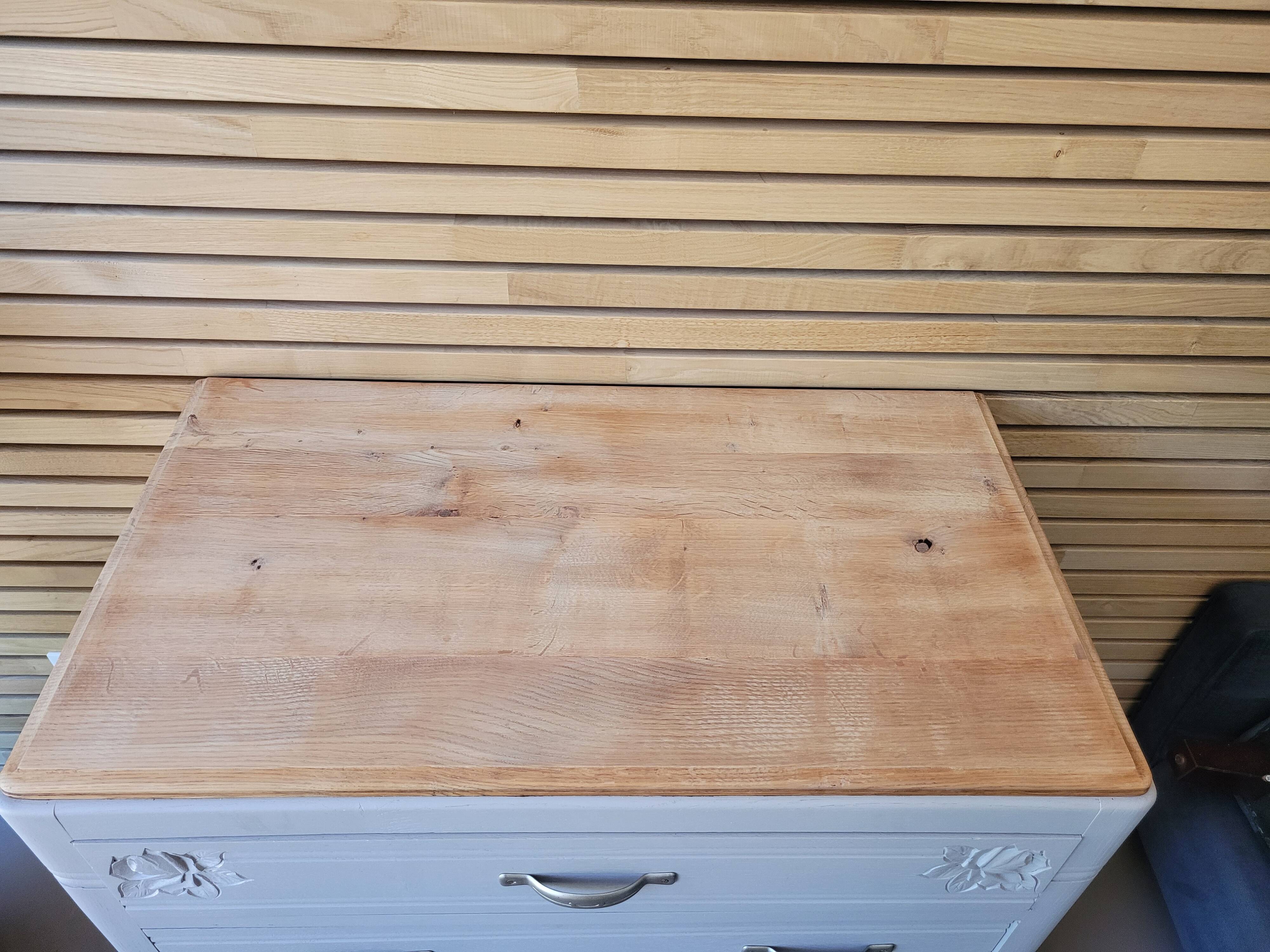 Art Deco chest of drawers with moustache encroachment