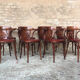 Bistro armchairs, bentwood, Scheepers, made in Belgium