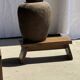 Small low bench in old teak from Indonesia H16 L39