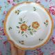 Big Dish Old Hollow Badonviller Orange Flowers