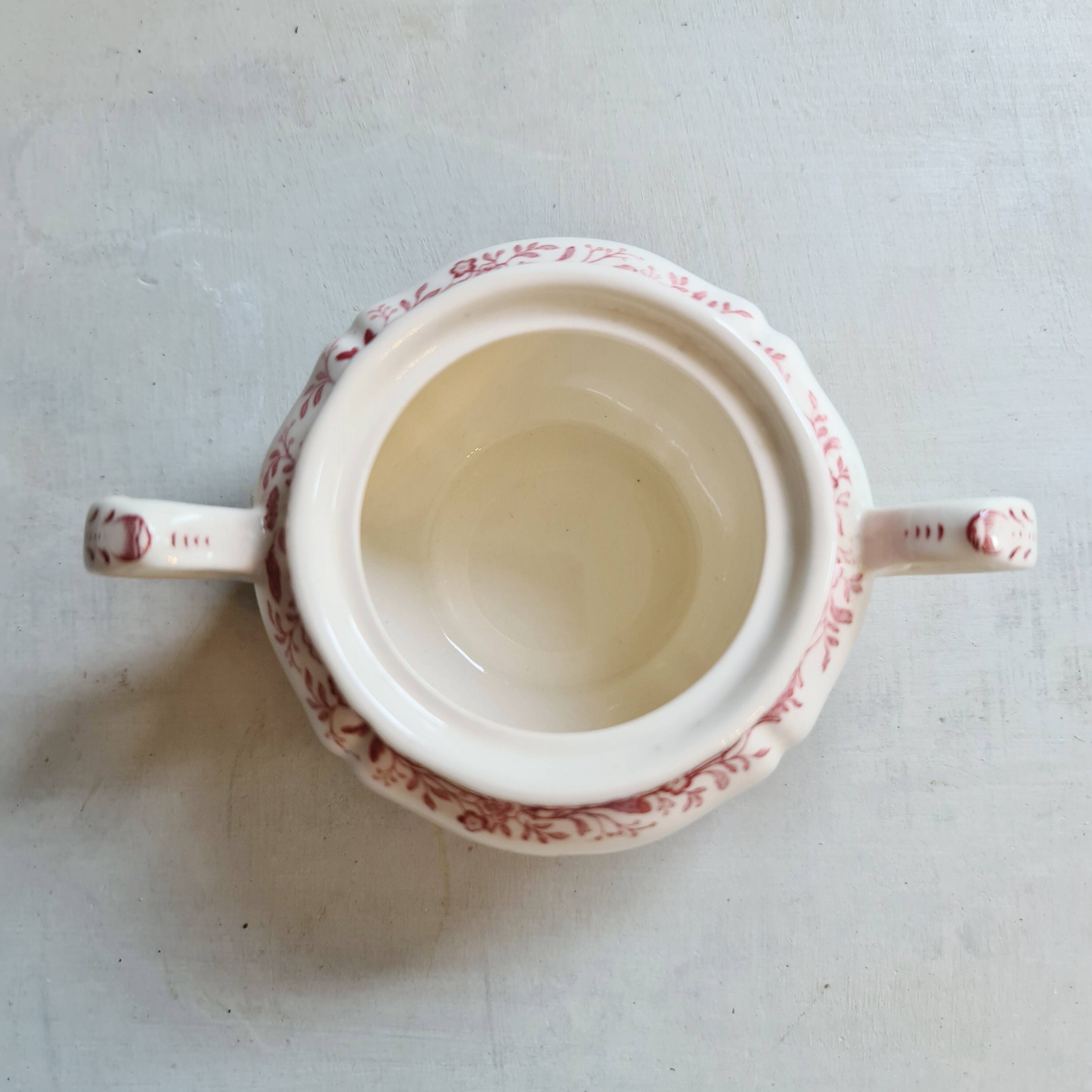 Villeroy and Boch Burgenland red sugar bowl