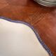 Plate, Ramekin, Salad Bowl 23cm, Limoges Porcelain, Blue and Gold, Betoule