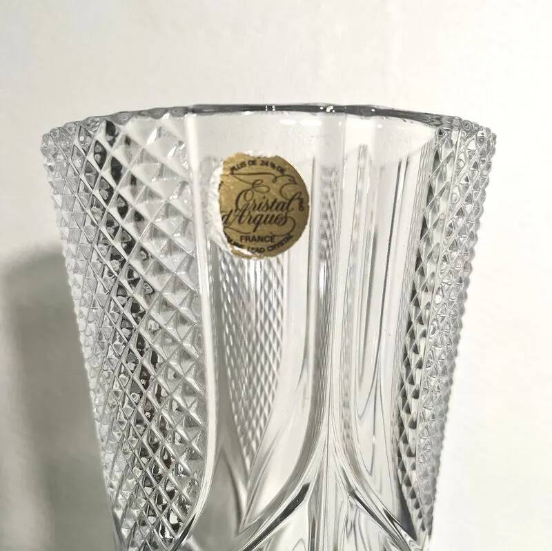 Vintage cut crystal vase