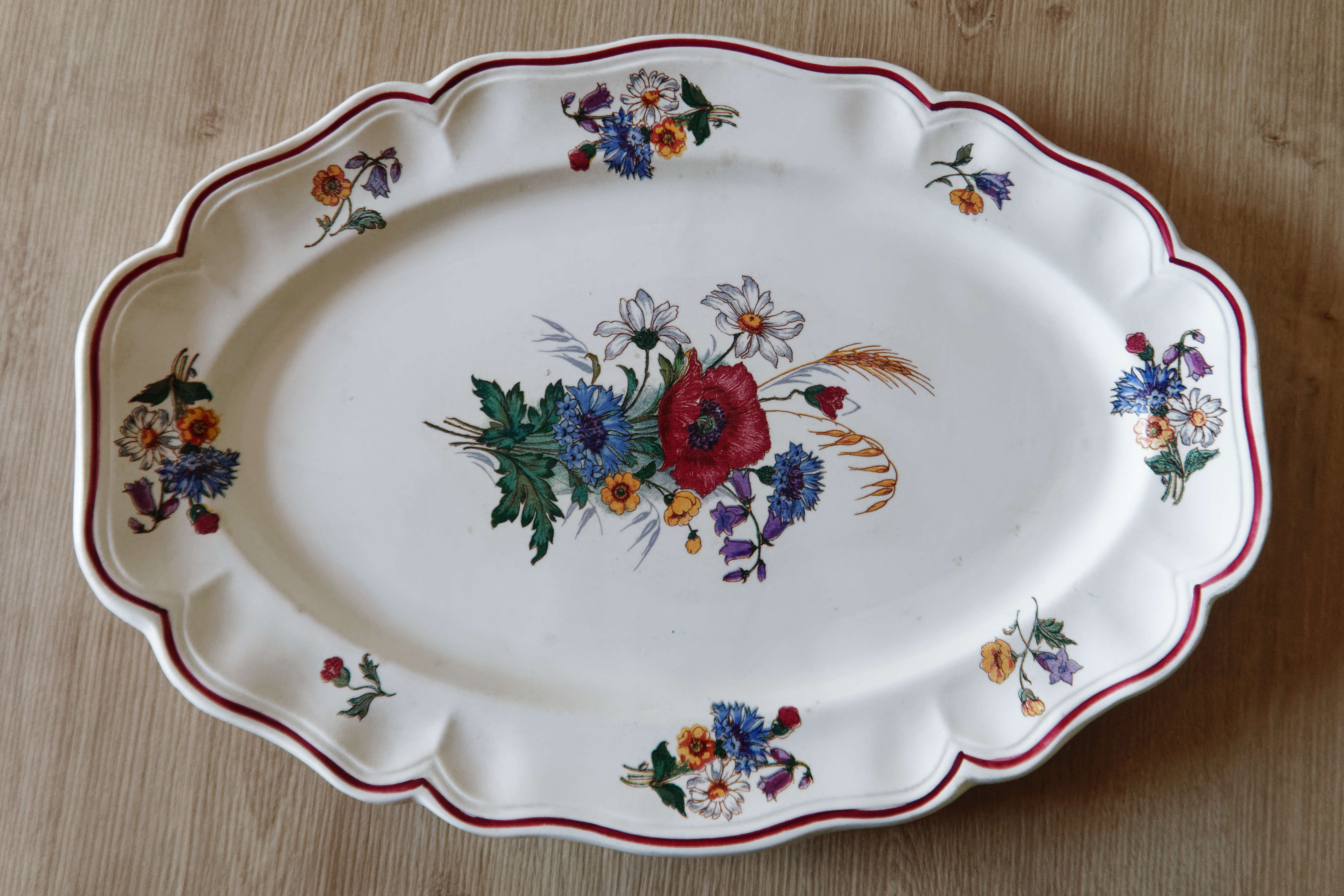 Lot 2 dishes Sarreguemines model Agreste