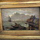 Oil on wood 19th century