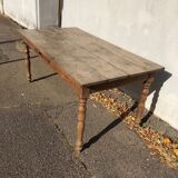 Old Solid Oak Farm Table