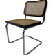Cesca chair b32 model in blak and wood by Marcel Breuer