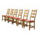 Vintage 1960s Danish brutalist ladderback oak chairs in the style of Kjærnulf