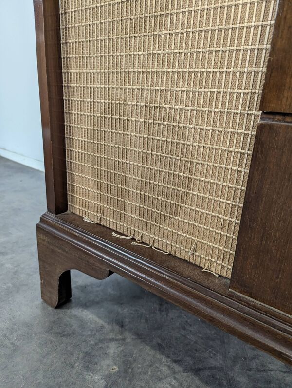 Meuble à Vinyles et Hi-Fi en acajou