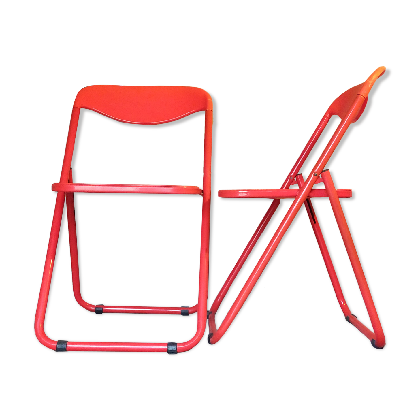 Pair of 80s folding chairs