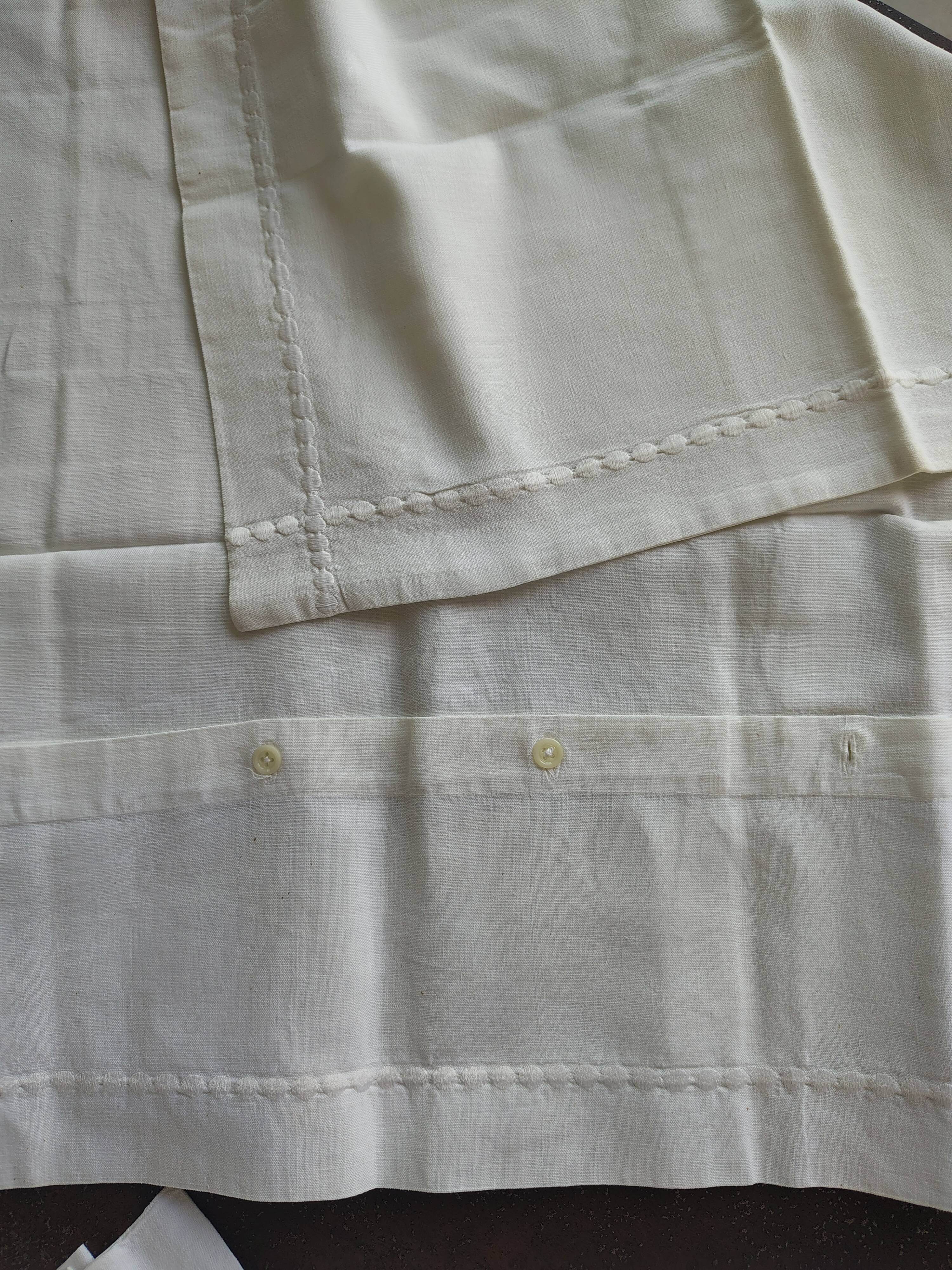 Old white fabric
