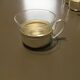 Glass and silver metal cups