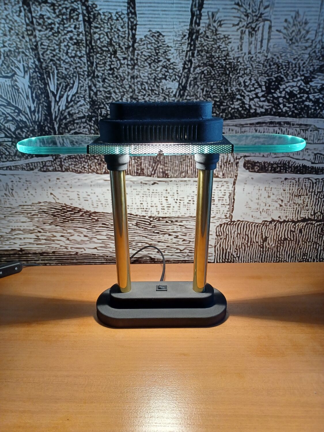 Desk lamp attributed to Robert Sonneman.
