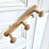 Vintage coat rack with 3 mushrooms