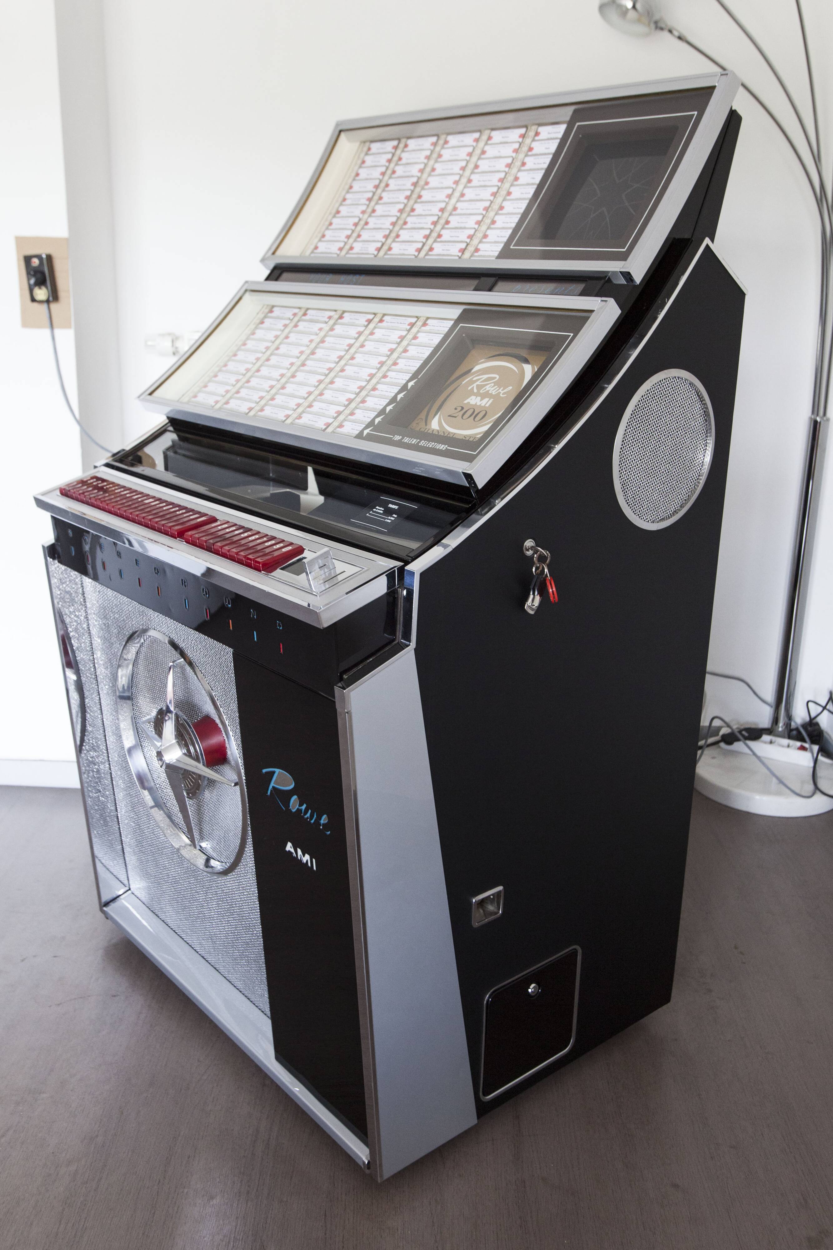 Jukebox Rowe friend from 1963 model "Jal" capa 100 vinyls pop, rock, metal compilation from 1950 to 1990