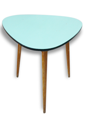 Table haute tripode en formica